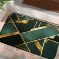 thumbnail image 1 of ARISTURING Luxury Emerald Green Area Rug Modern Abstract Geometric Gold Lines Area Rugs Non Slip Washable Home Decor Rugs Floor for Living Room Bedroom 19.68*39.37 in, 1 of 6