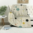 thumbnail image 1 of ARISTURING  Mid Century Throw Blanket, Retro Abstract Geometric Pattern Boho 1950s 1960s Iconic Atomic Starbursts Modern Sputnik Print Blanket for Couch Sofa Bed Decorative Gifts, 1 of 6