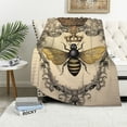 thumbnail image 1 of ARISTURING Modern Vintage French Queen Bee Throw Blanket Warm Ultra-Soft Micro Blanket for Bed Couch Living Room（Kids, 1 of 6