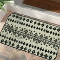 thumbnail image 1 of Jiayy  Moroccan Bathroom Rug Entryway Rugs Indoor, Washable Entry Rug Small Area Rug Non-Slip Thin Rug Soft Bath Mat Low-Pile Indoor Door Mat Floor Carpet for Entrance Kitchen 19.68*39.37 in, 1 of 6