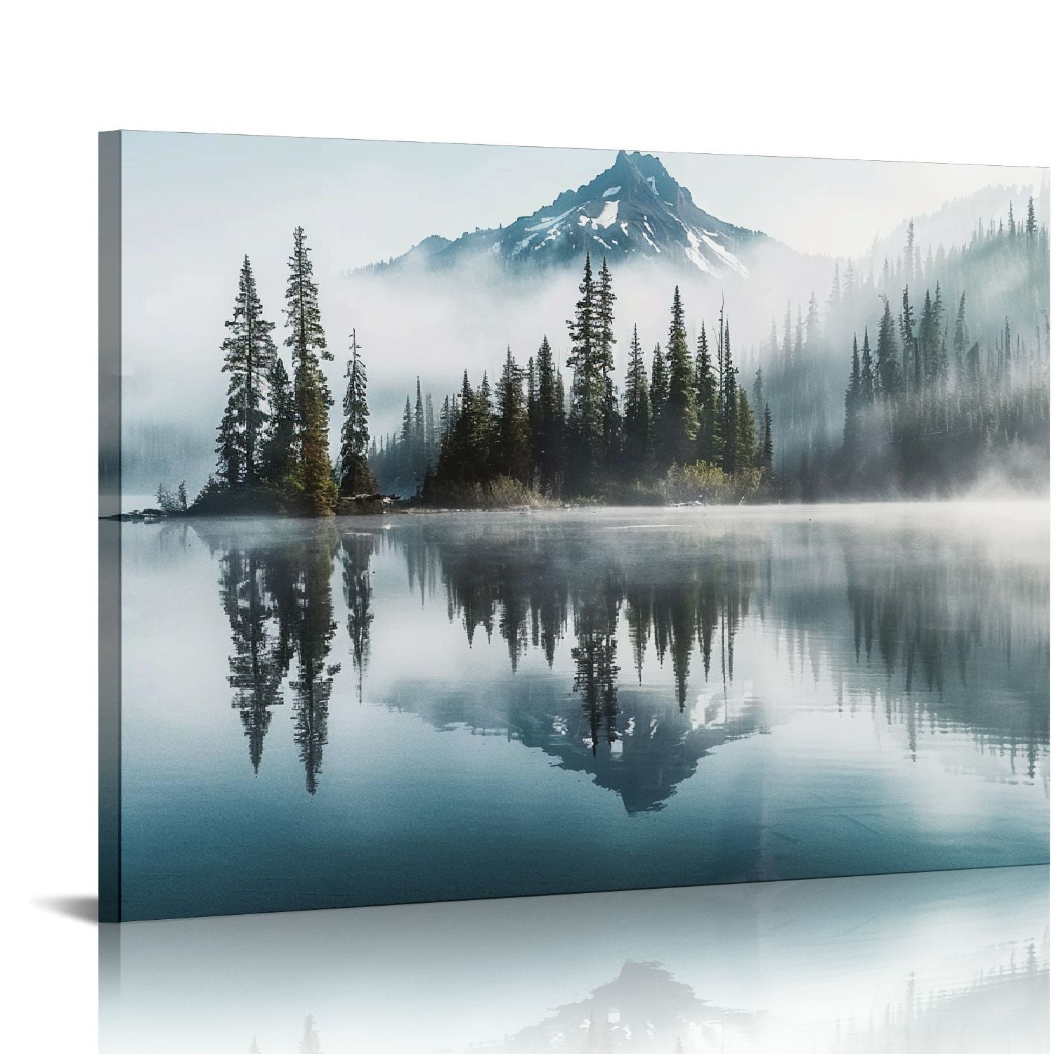 ARISTURING Mountain Forest Wall Art Canvas - Nature Landscape Shadow ...