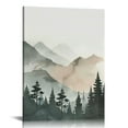 thumbnail image 1 of ARISTURING  Mountain Framed Canvas Wall Art Set, Forest Wall Decor, Woodland Landscape Wall Painting, Nature Outdoor Scenery Art Prints for Living Room, Bedroom, Office, Dining Room, 1 of 5