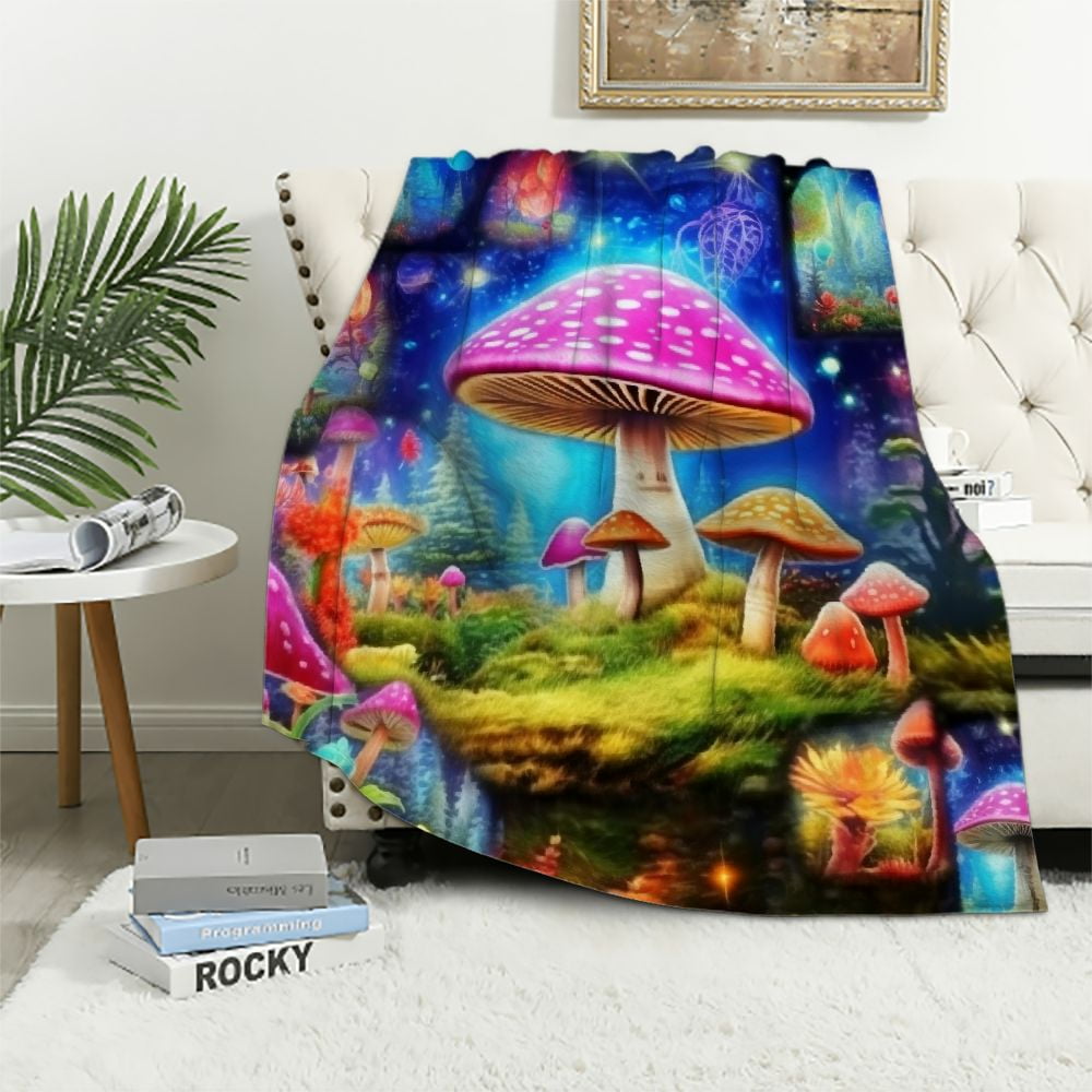 ARISTURING Mushroom Blanket Throw,Mushroom Gifts for Mushroom Lovers ...