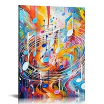 ARISTURING  Music Wall Art Music Note Painting Picture Canvas Prints Music Studio Decor