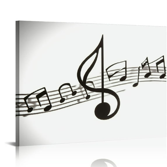 ARISTURING Musical Notes Sign Music Wall Decor Black Modern Beautiful Music Notes Wall Decor Farmhouse Wall Signs for Hanging Any Room Music Wall Art Decor 20x16in