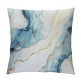 HENGT Navy Blue Gold Decorative Throw Pillows Covers Marble Outdoor