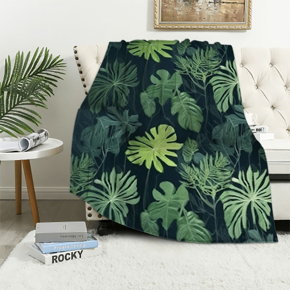 Tropical Fruit Hawaiian Print Blanket
