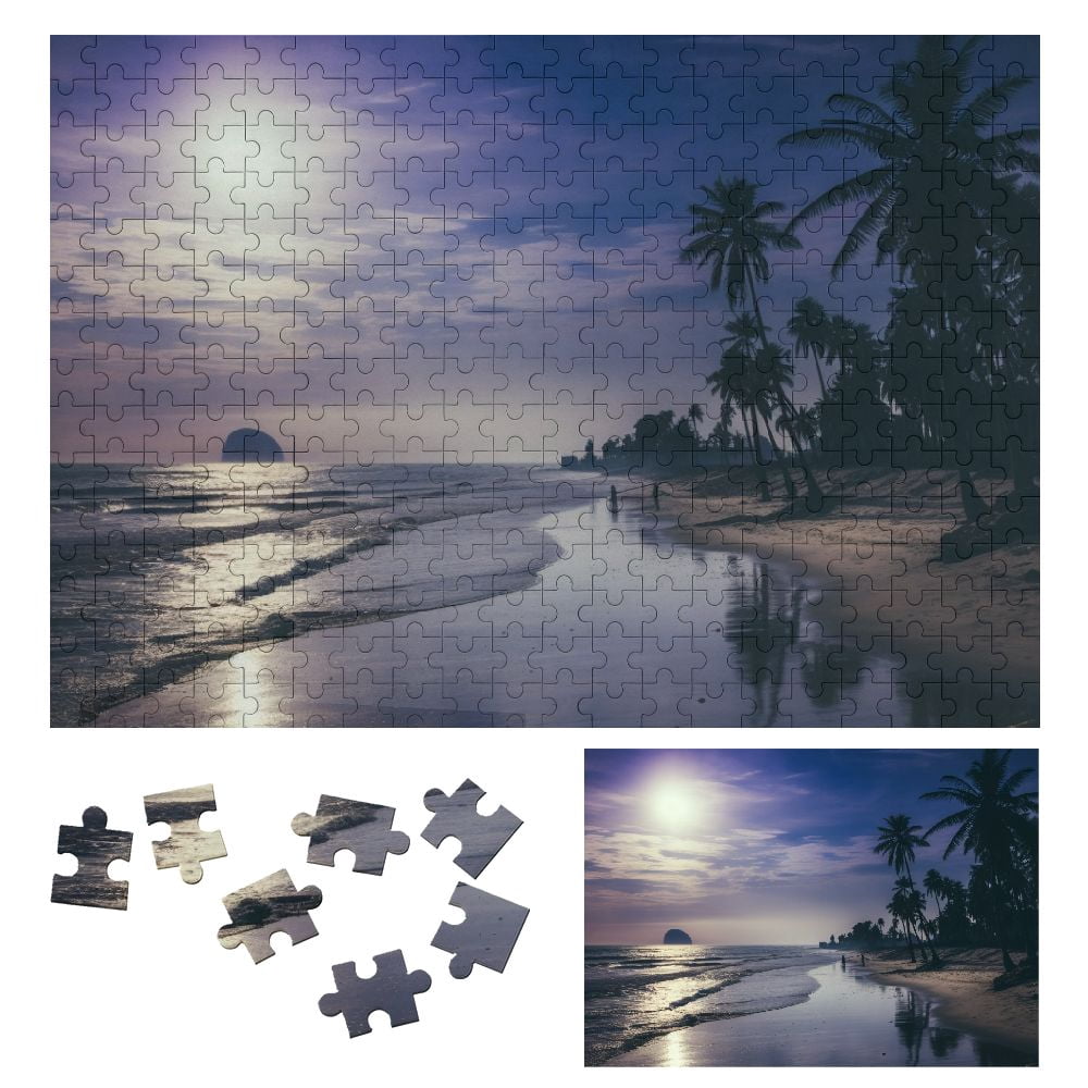 Jiayy Palm Tree Wooden Jigsaw Puzzle for Adults and Kids - Relaxing ...