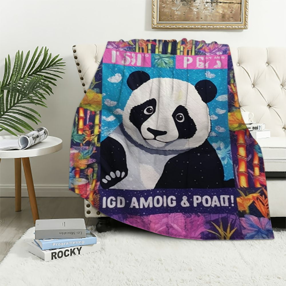 ARISTURING Panda Gifts for Girls Panda Blanket Panda Lovers Gift, Just
