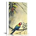 thumbnail image 1 of ARISTURING Parrot Wall Art: Tropical Rain Forest Animal Picture Canvas Print Painting For Living Room Wall Decor - Beautiful Bird Poster Farmhouse Modern Home Decorations 16x20 in, 1 of 5