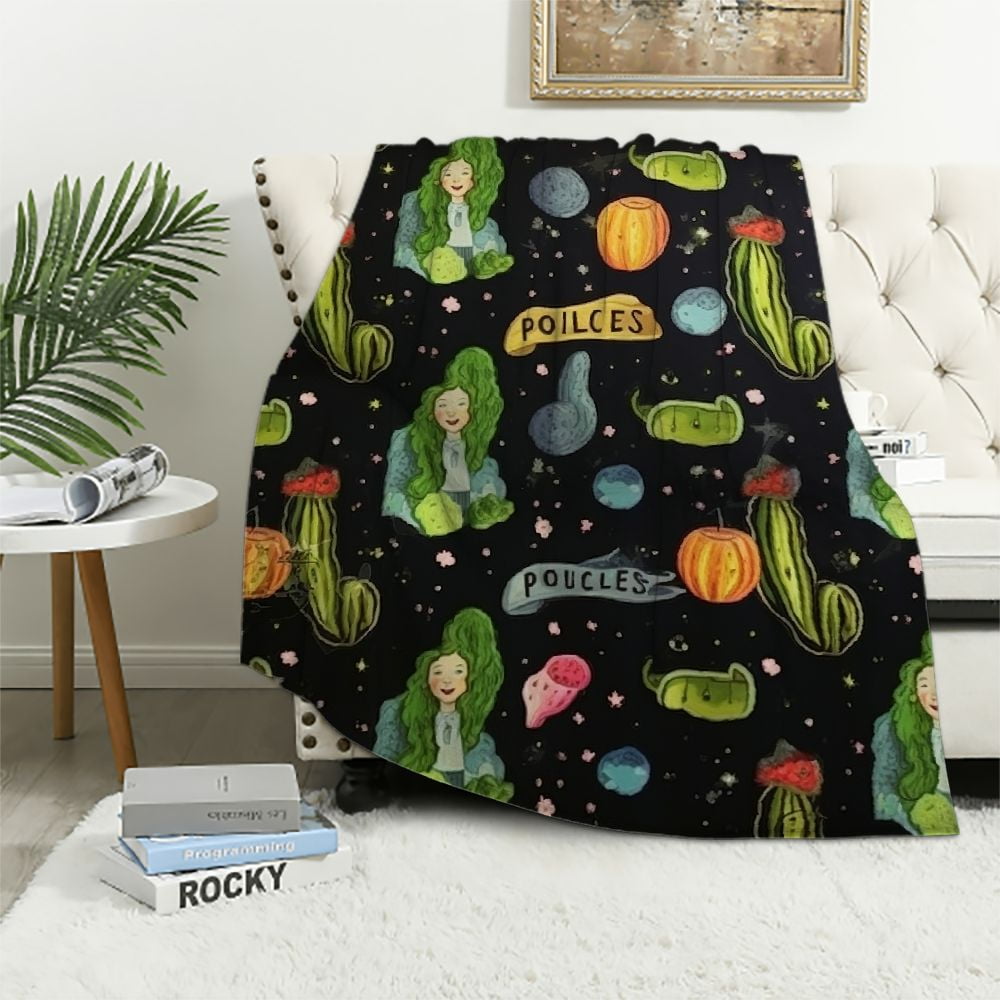ARISTURING Pickle Blanket for Pickles Lover Funny Pickle Gift for Girl