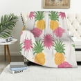 thumbnail image 1 of ARISTURING Pineapple Blanket for Kids, Pineapple Throw Blankets for Girls, Soft Cozy Pineapple Fruit Flannel Blankets for Fruit Lovers, Lightweight Fuzzy Pineapple Blanket for Couch Sofa Bed, 1 of 6