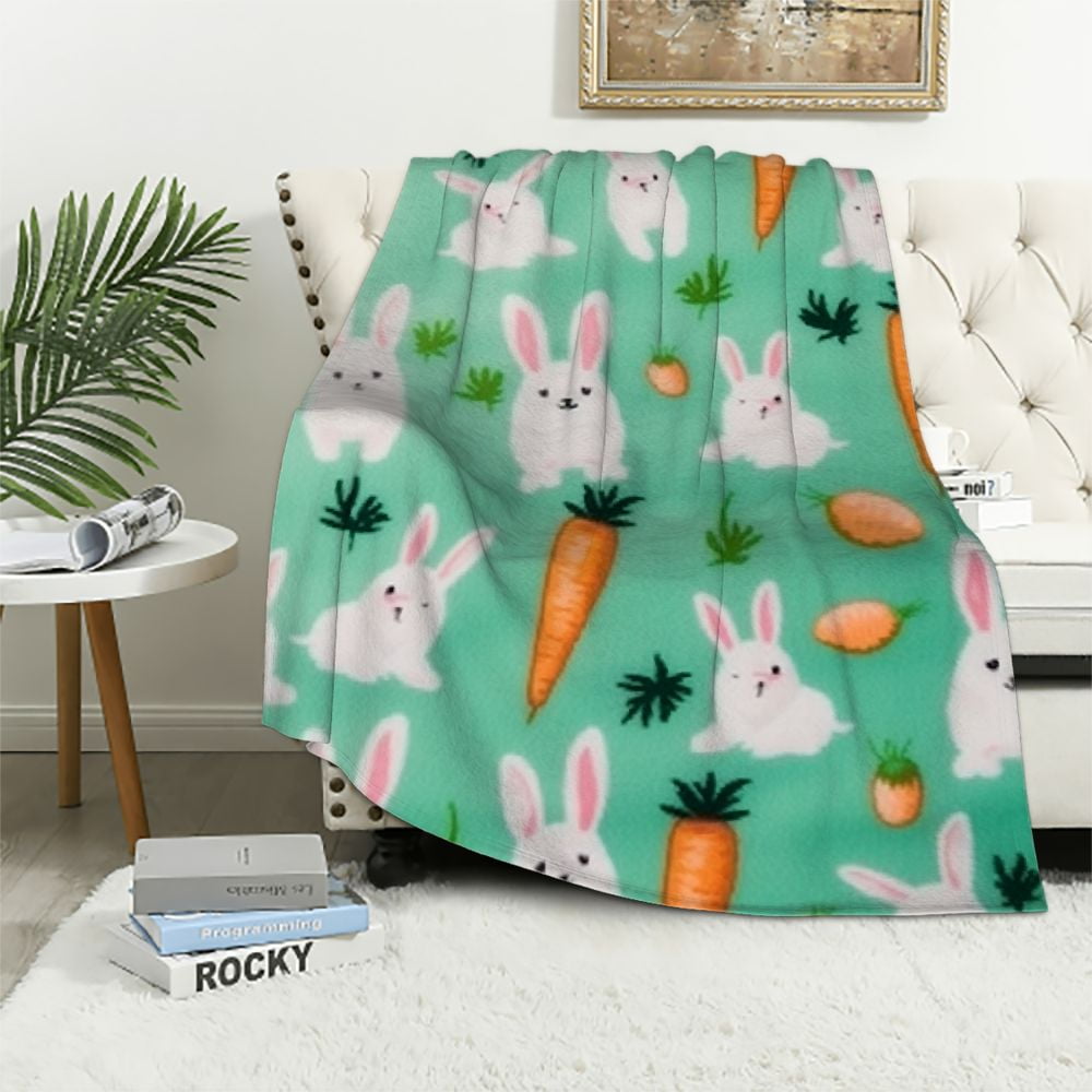 HENGT Plush Flannel Baby Blanket SuperSoft for Boys and Girls, Easter