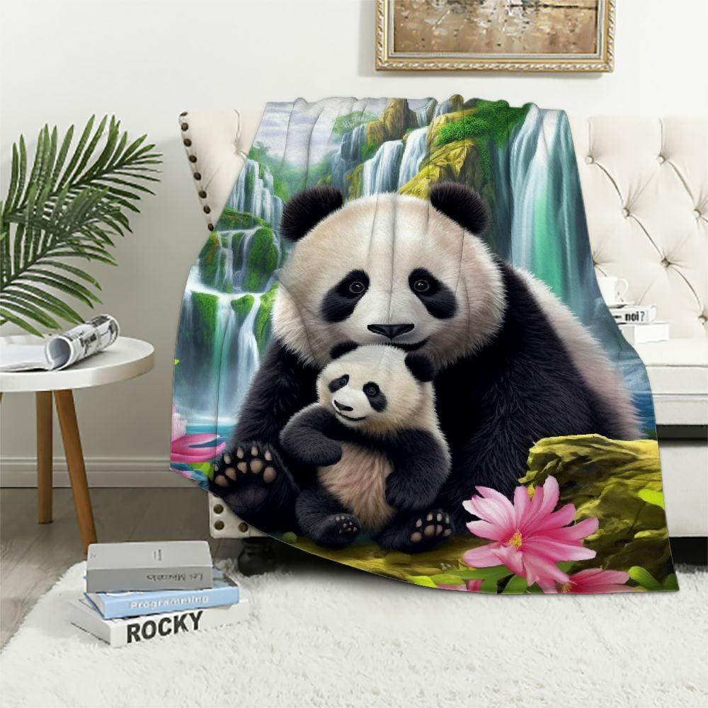 ARISTURING Precious Pandas Blanket for Bed Throw Blanket for Women, Men