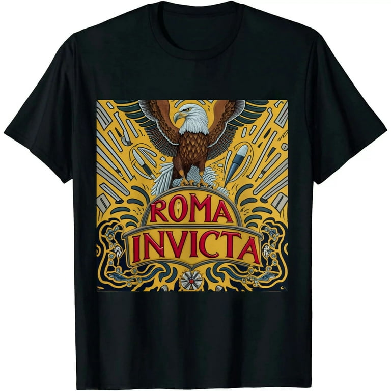 Roma Invicta Spqr T-Shirt | Rome Roman Empire Latin T Shirt Roma Invicta Spqr T-Shirt | Rome Roman Empire Latin T Shirt