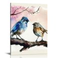 thumbnail image 1 of ARISTURING  Scripture Canvas Art Hanging paintings of birds and branches, bedroom, living room, and home decoration, 1 of 4