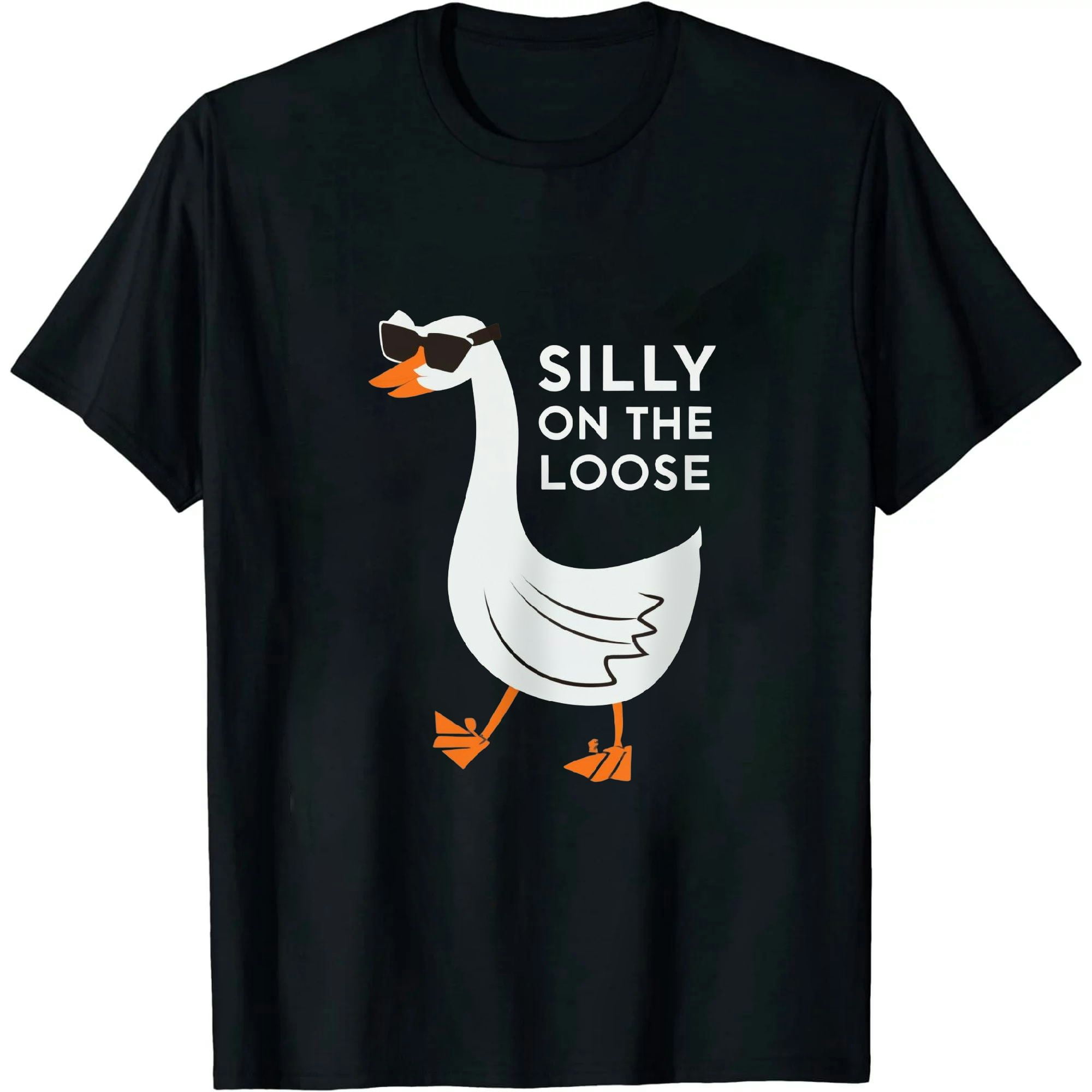 ARISTURING Silly Goose On The Loose Funny Goose Meme T-Shirt - Walmart.com