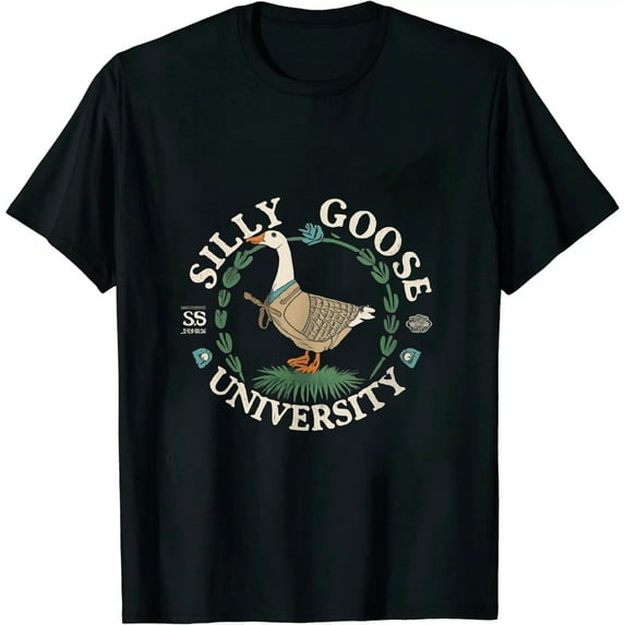 ARISTURING Silly Goose University Mens Womens Silly Goose Meme Costume T-Shirt