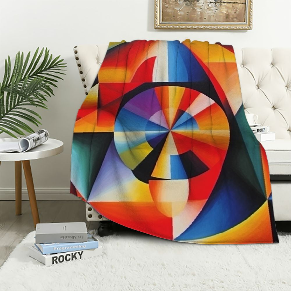 ARISTURING Soft Blankets and Throws for Sofa Colorful Fun Aesthetic Mid
