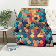 thumbnail image 1 of ARISTURING Soft Blankets and Throws for Sofa Colorful Mid Century Modern Wobbly Circle Warm Cozy Lightweight Blanket Retro Abstract Mid Century Blanket Couch Sofa Throw Blanket for Kids and Adults, 1 of 6