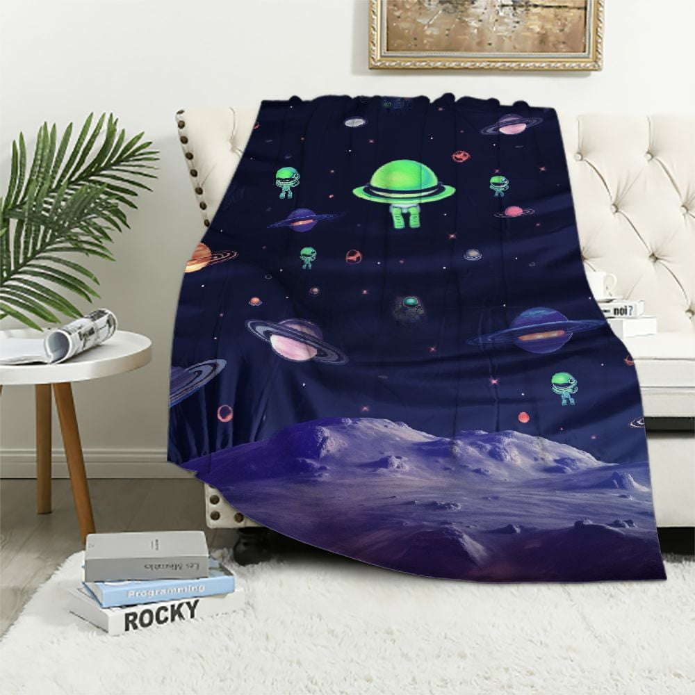 ARISTURING Solar System Throw Blanket, ExtraLarge Outer Space Blanket