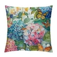 thumbnail image 1 of ARISTURING  Square Throw Pillow Covers Beautiful Floral Butterfly Flowers Design Pillow Cases Decorative for Home Bedroom Sofa Pillowcases Standard, 1 of 5