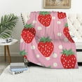 thumbnail image 1 of ARISTURING  Strawberry Blanket Strawberry Gifts for Girls 8-12 Strawberry Gifts Throw Blanket Girls Birthday, 1 of 6