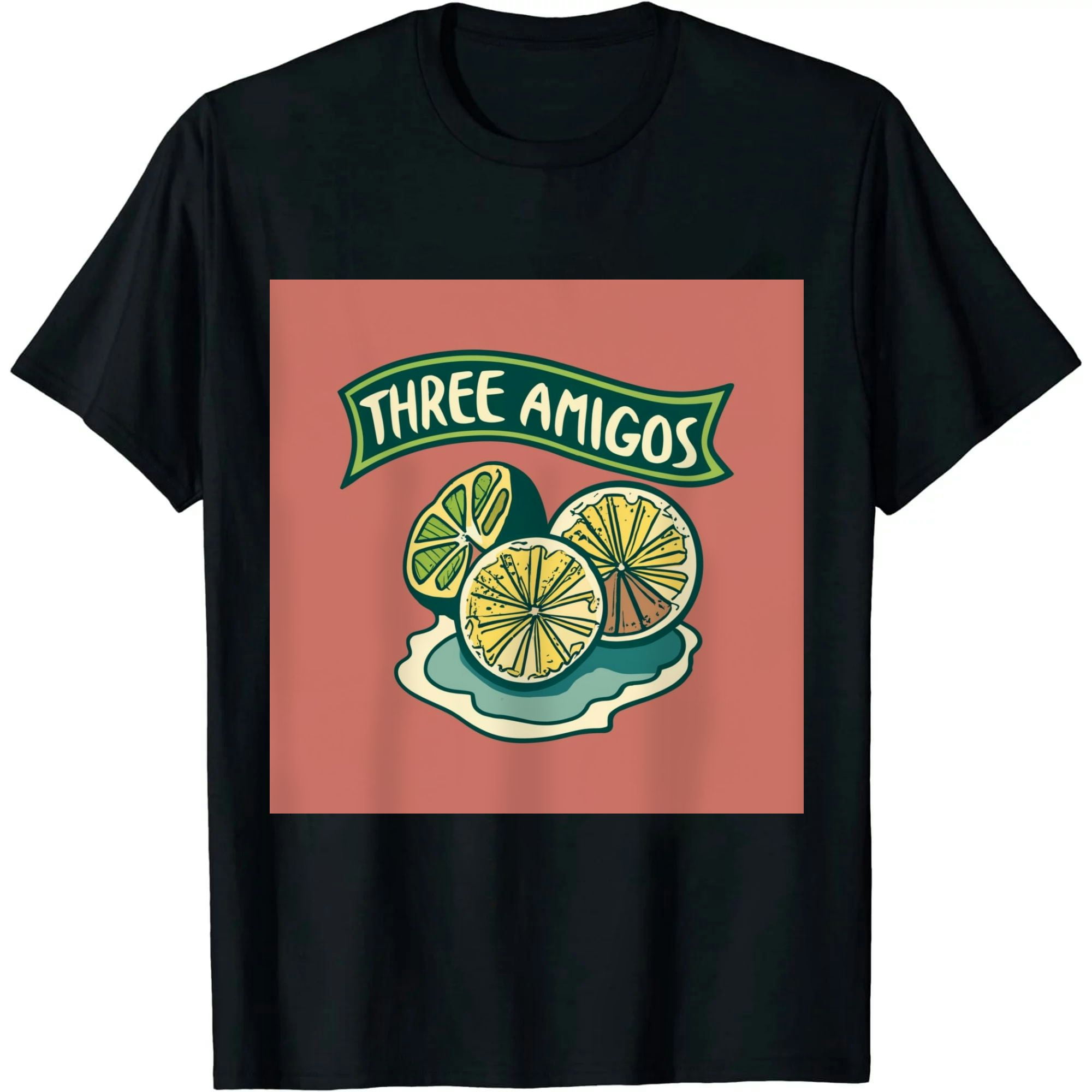 The 3 Three Amigos T-Shirt - Salt, Tequila & Lime The 3 Three Amigos T-Shirt - Salt, Tequila & Lime