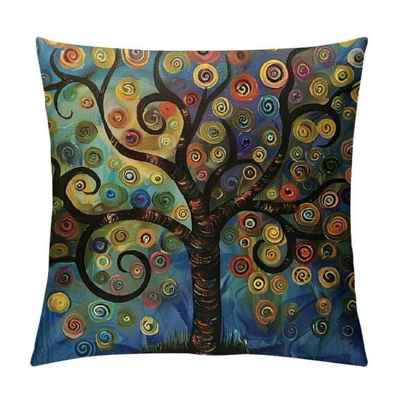 ARISTURING Throw Pillow Case Love Tree Color Rainbow Candys Wave Polka Dot Cute Adorable Square Cushion Cover Pillowcase Home Decorative Sofa Armchair Bedroom Livingroom
