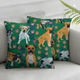 thumbnail image 1 of Jiayy Throw Pillow Cover Cute Dogs and Pattern Home Decor Pillowcase for Sofa 2 pcs, 1 of 6