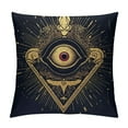 thumbnail image 1 of ARISTURING Throw Pillow Cover Polyester 18X18 Inch Ornate Mystic Eye Inside The Heart Vintage Alchemy and Gothic Inspired Tattoo Romance Two Sides Decorative Square Print Pillowcase for Home, 1 of 5