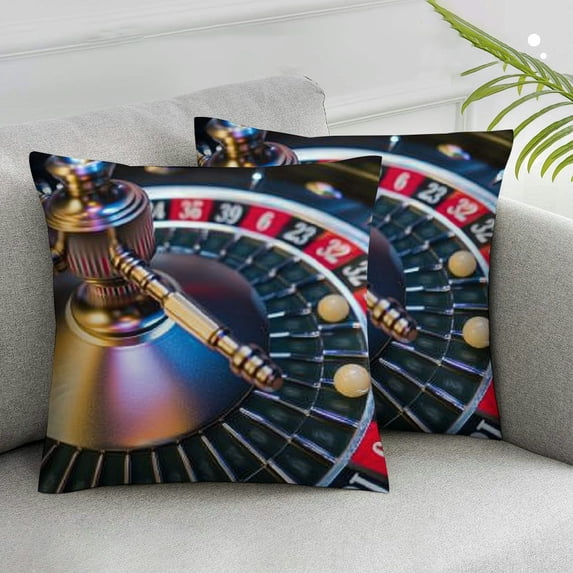 ARISTURING Throw Pillow Cover - Wheel Ball Turn Movement 2pcs