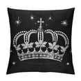 thumbnail image 1 of HENGT Throw Pillow Cover with Insert - Decorative Cushion Covers Case Luxury Home Pillowcase for Sofa Bedroom Couch Chair - Square  Black, 1 of 5