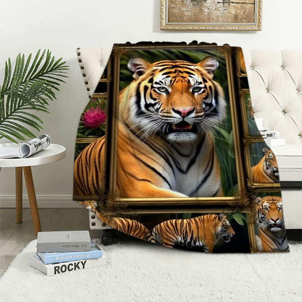 ARISTURING Tiger Blanket,Tiger Gifts for Women Men,Tiger Throw Blanket ...