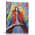 thumbnail image 1 of ARISTURING  Two Colorful Parrots Wall Art Framed Canvas Paintings Modern Wall Art for Living Room Bathroom Decor, 1 of 4