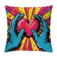 thumbnail image 1 of HENGT  Valentines Day Pillow Cover ,Polka Dots Heart Love Decorations Holiday Farmhouse Decorative Pillow Case Decor for Sofa Couch (Red), 1 of 5