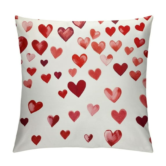 ARISTURING Valentines Day Pillow Covers Valentine's Day Love Hearts Throw Pillow Covers for Valentines Decorations Valentines Day Cushion Cases Decoration for Sofa Couch