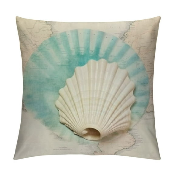 Jiayy Vintage Ocean Throw Pillow Covers Beach Starfish Sea Turtle Seahorse Summer Nautical Coastal World Map Decor Pillow Cases Pillowcases (VO-Ocean)