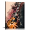 thumbnail image 1 of ARISTURING  Vintage Style Guitar Miusic Canvas Art Print Posters Rock N Roll Musical Instruments Painting Pictures Concert House Bar Home Wall Decor  12x16 in, 1 of 5