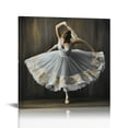 thumbnail image 1 of ARISTURING  Wall Decor Ballet Canvas Art Prints Abstract Modern Signs Pictures Artwork for Girls Women Dance Studio Room Bedroom Decor Ready To Hang (Brown - Ballet, ), 1 of 4
