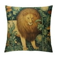 thumbnail image 1 of ARISTURING William Morris Greenery Forest Animals Lion Antique Decorative Throw Pillow Cover Soft Throw Pillowcases Home Decor Living Room Cushion Cover for Bed Couch Car, 1 of 5