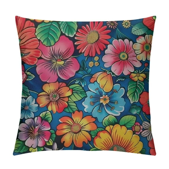 ARISTURING Zippered Pillow Cover Beautiful Floral Pillow Covers Cooling Pillowcase Home Decor Throw Pillows Cover Cushion Case Square Outdoor Home Decoration