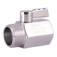 thumbnail image 1 of ARITA Mini Ball Valve 1000PSI WOG, Stainless Steel Handle Size: 1", Connection: Male/Female NPT, 1 of 5