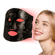 ARIVEA Red Light Therapy Mask for Face, Wireless Rechargeable LED Device for Home and Travel