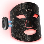 ARIVEA Red Light Therapy Mask for Face, Wireless LED Face Mask with 272 LEDs, Red & Near Infrared NIR Light Therapy, Rechargeable Skincare Device
