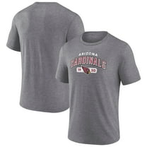 Men's Fanatics Heather Gray Arizona Cardinals Tri-Blend Go Ahead T-Shirt