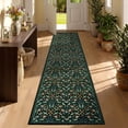 thumbnail image 1 of ARJINCUTE Spring Blooms Vintage Black Runner Rugs 2' x 8', Soft Touch, Non Slip, Low Pile, Machine Washable, Foldable, 1 of 9