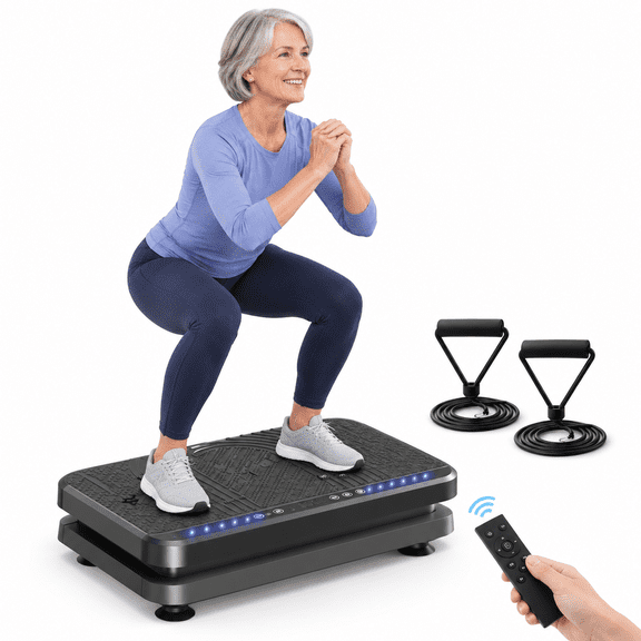 ARK.BLACK Vibrating Platform Exercise Machine, 23.66 x 14.33 x 7.28 in