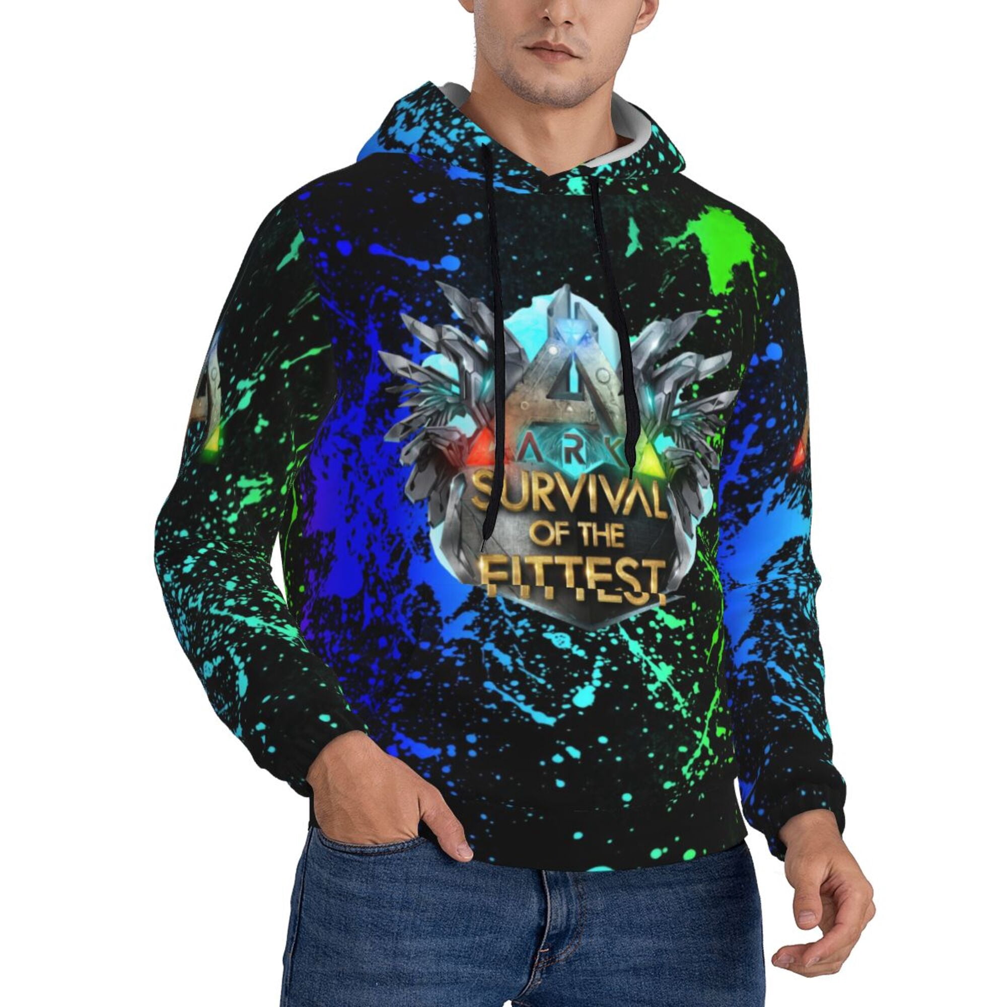 ARK survivall evolved Hoodie for Men XL Dinosaur Game Pullover hooded  Sweatershirt Merch - Walmart.com