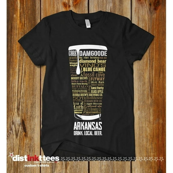 ARKANSAS Beer Shirt, Typography Print, Beer Lover Gift, Dark Heather 3X